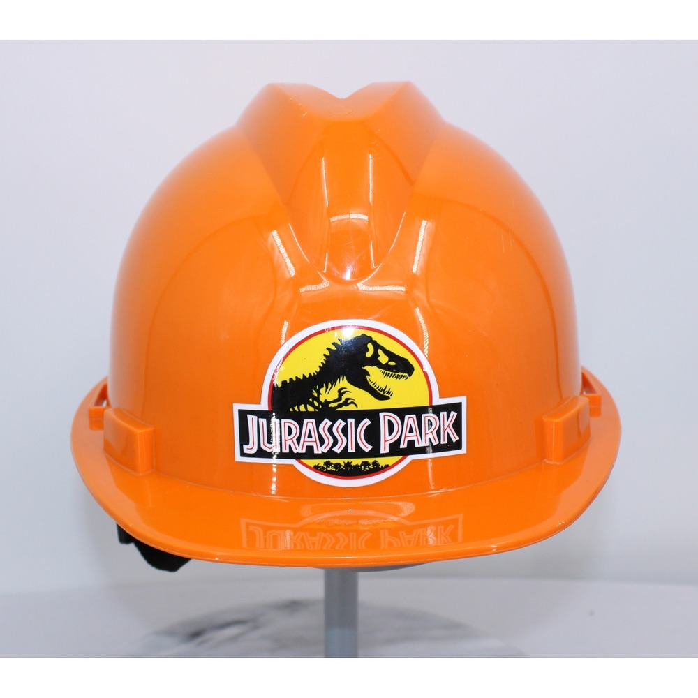 Jurassic Park Crew Orange Hard Hat Movie Memorabilia Collectible Adjustable Hat